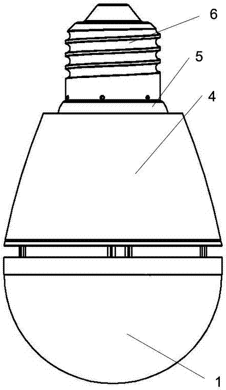 Graphene plastic casing light-emitting diode (LED) bulb lamp and production method thereof