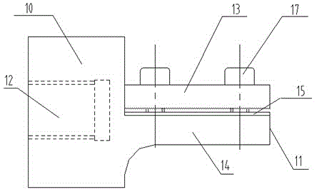 Clamping device and experiment method for split Hopkinson torsion bar test piece