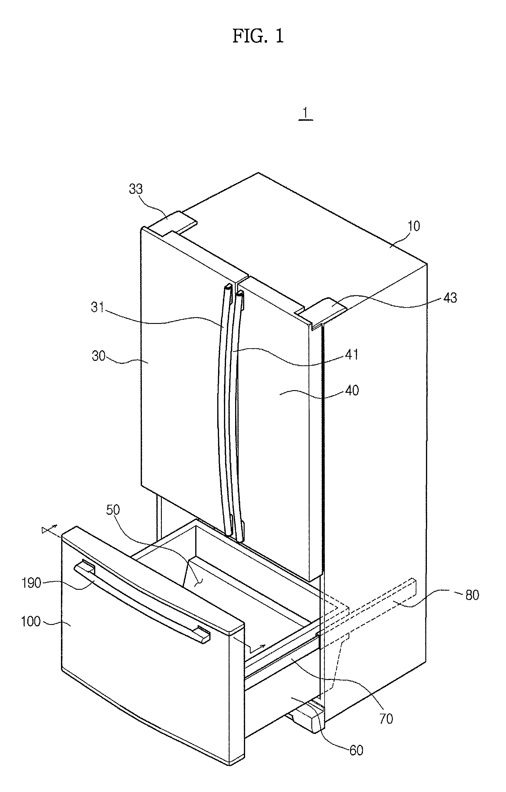 Refrigerator and method of manufacturing door thereof