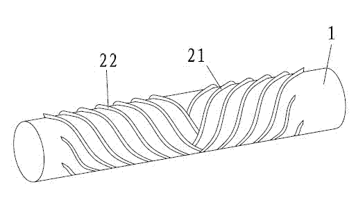 Knife roll structure of depilating machine