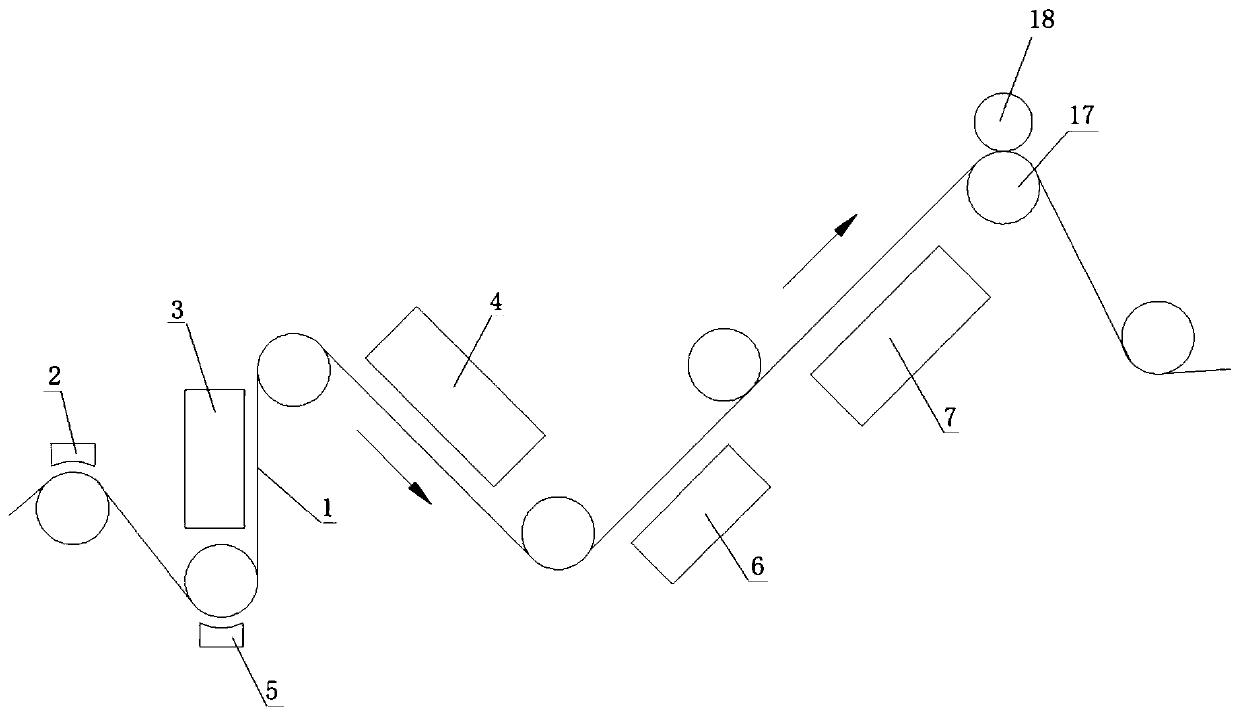 Metal foil coating repairing mechanism