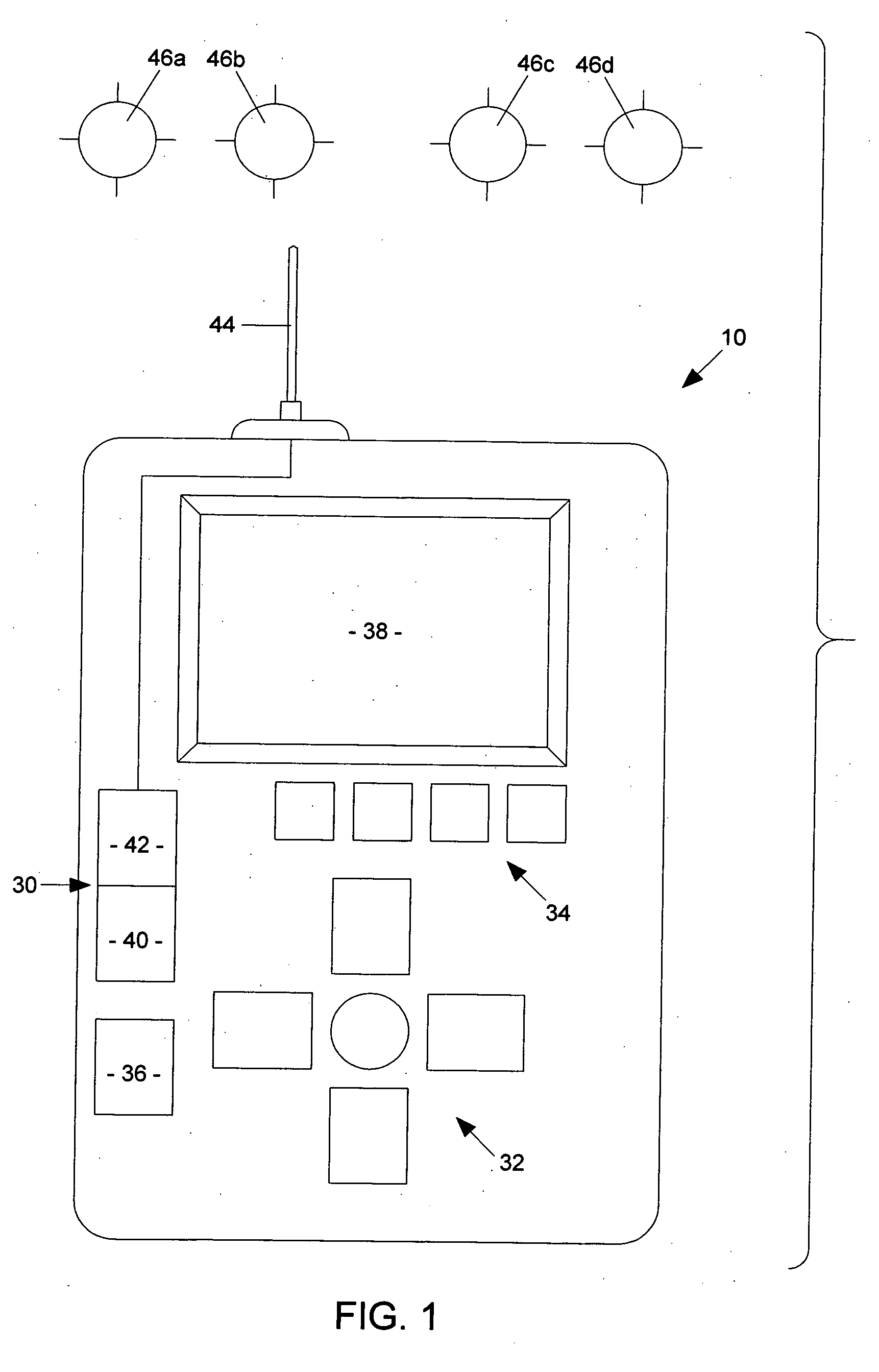 GPS device and method for layered display of elements