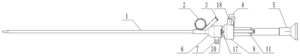 Visible rigid ureteronephroscope