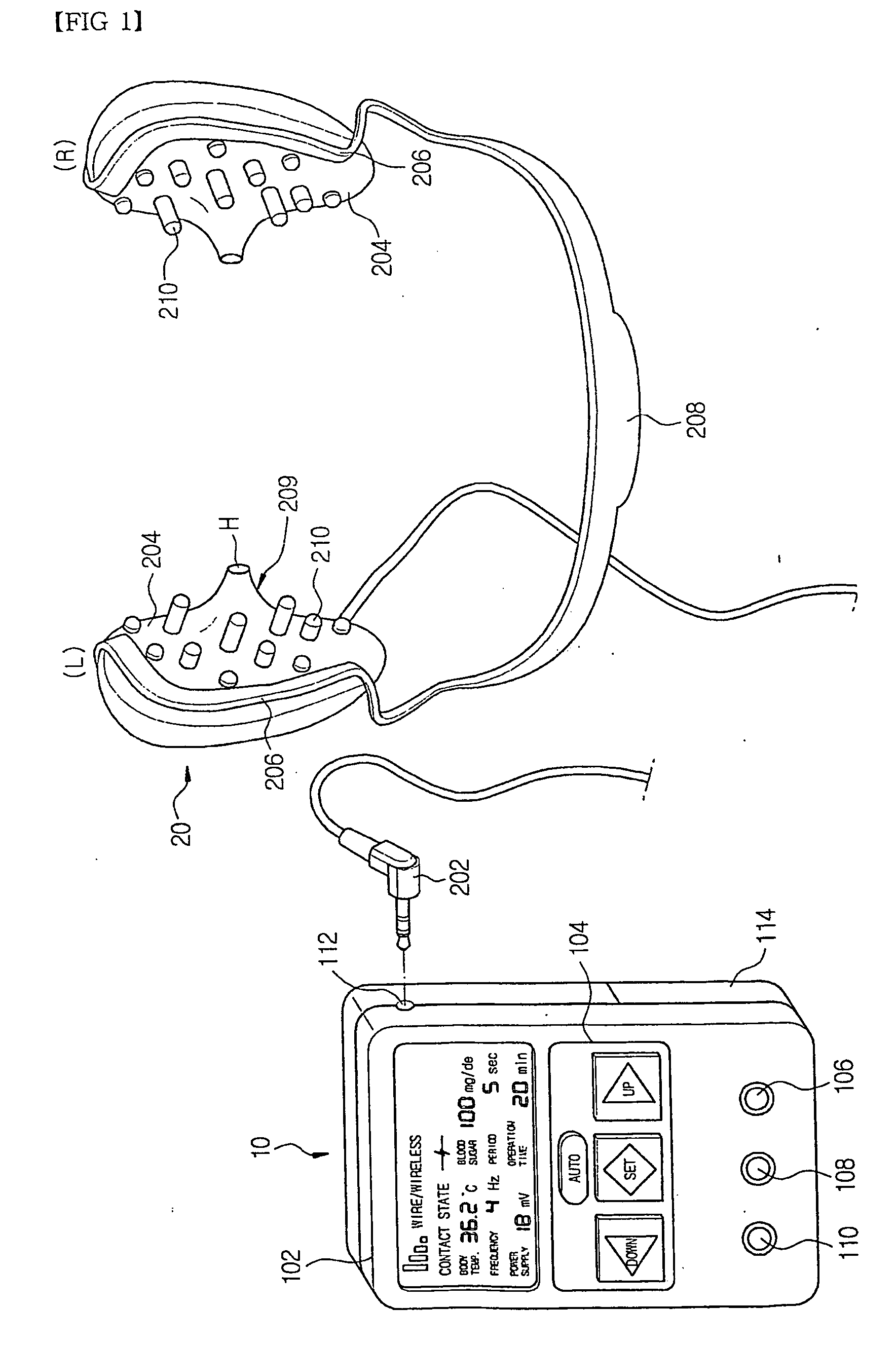 Electric stimilator for alpha-wave derivation