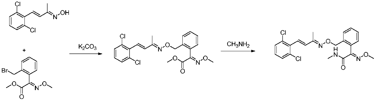 A kind of method for preparing unsaturated oxime ether compound