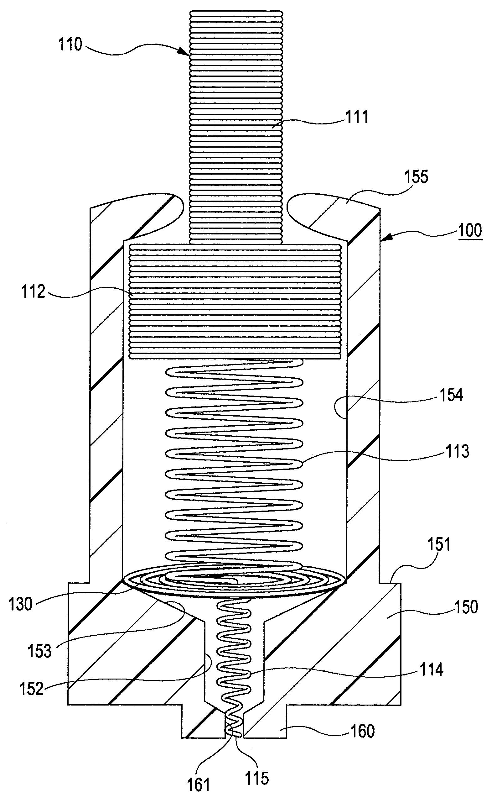 Spring connector and terminal device