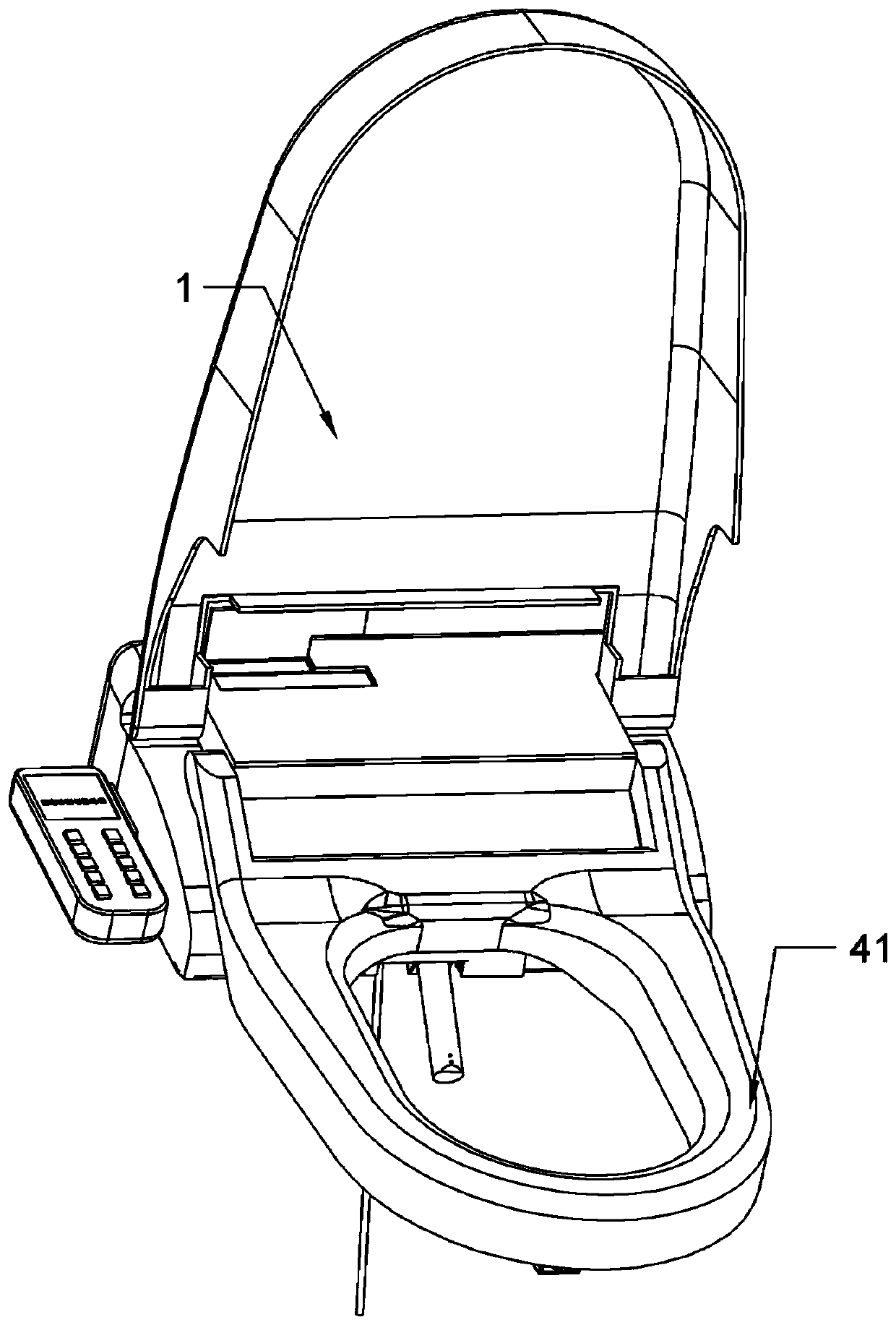 Control system and method applied to intelligent closestool