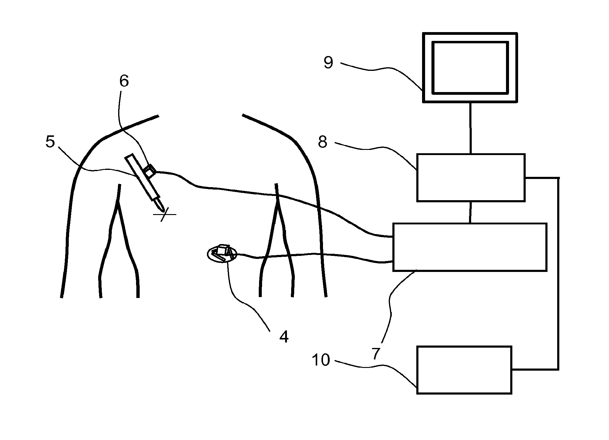 Method and device for navigation of a surgical tool