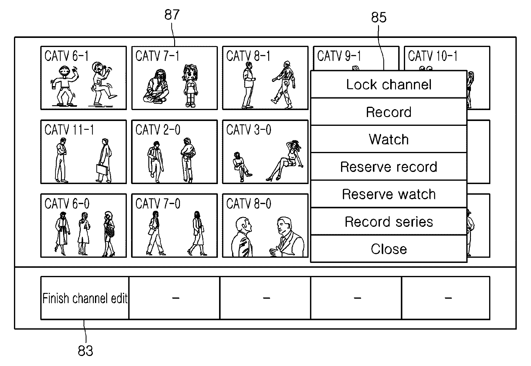 Digital television and channel editing method thereof