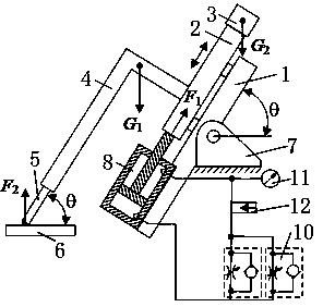 Electric spark deposition contact force controlling device with damping function