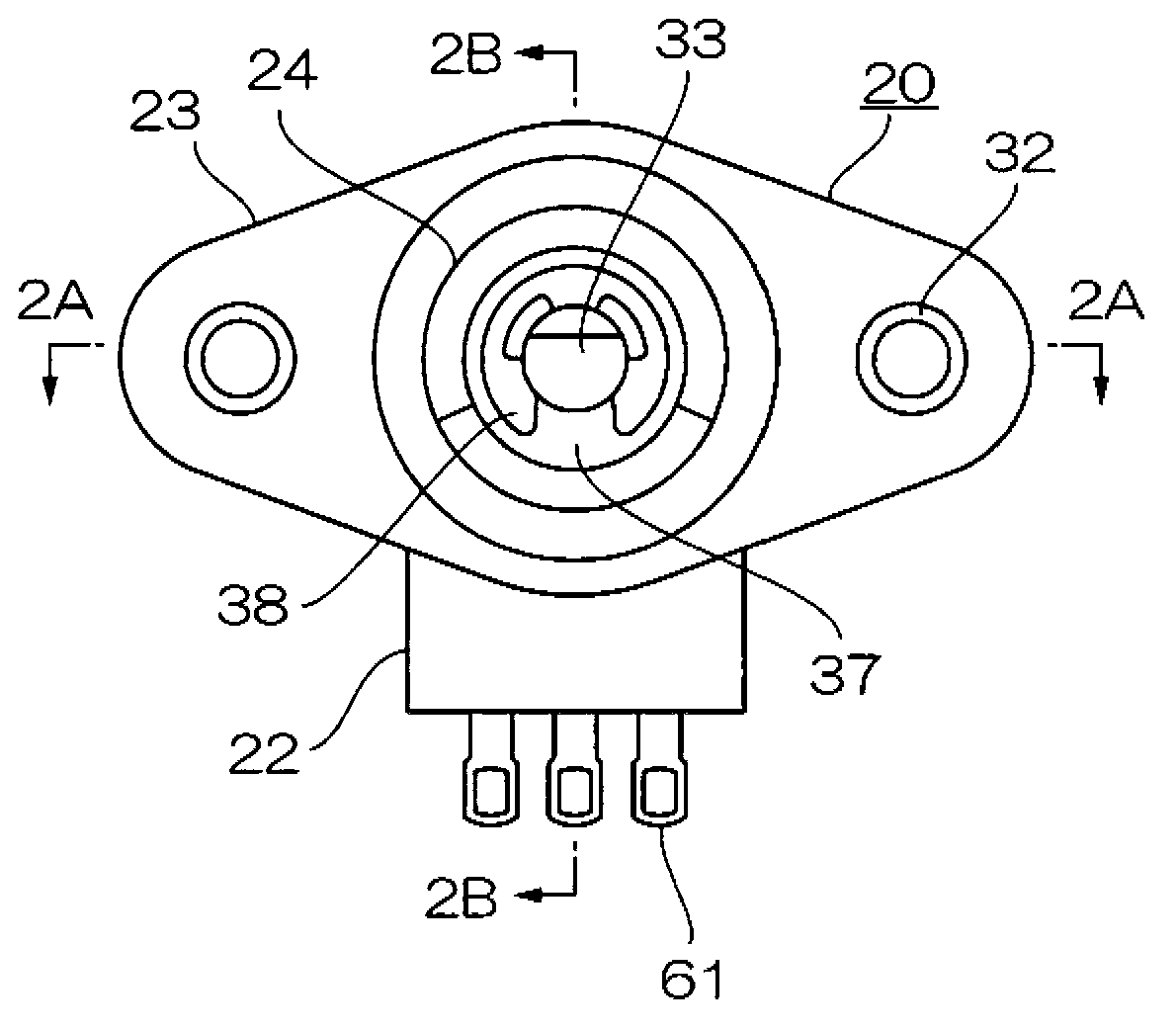 Non-contact angle sensor