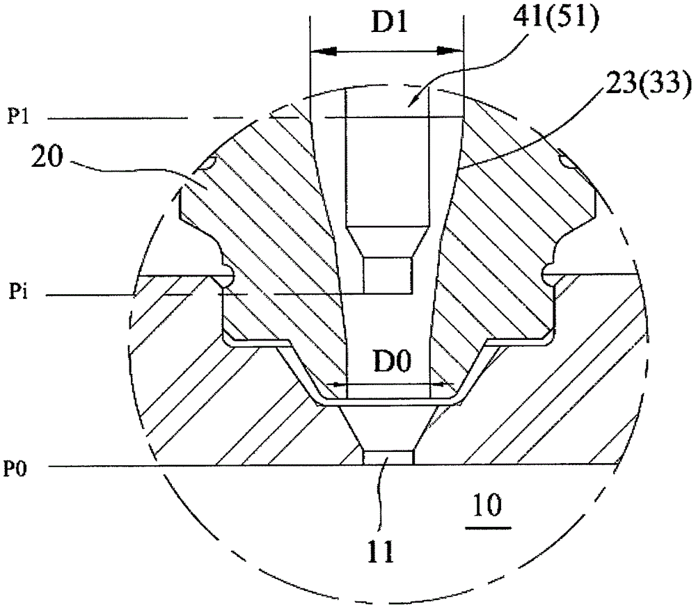 Sprue valve needle action device of hot runner injection mold