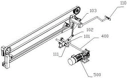 A driving device for a medium-package machine