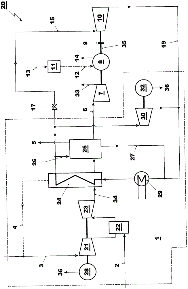 Power generation plant with co2 capture and compression