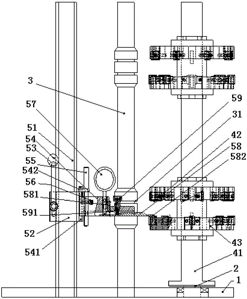 Composite knife adjustment device