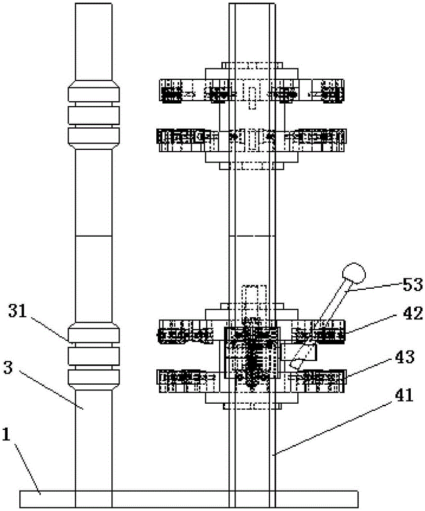 Composite knife adjustment device