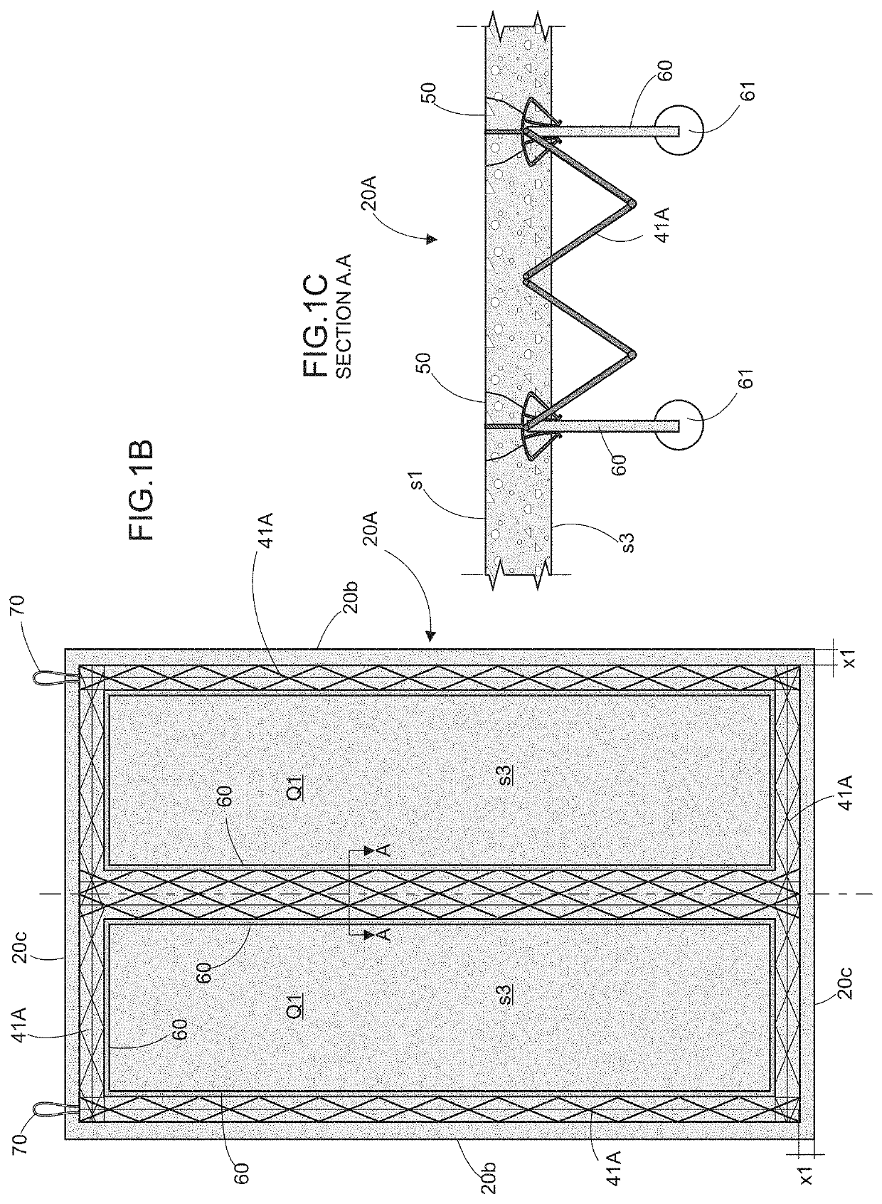 Ventilated reinforced-concrete wall module for constructing buildings in general and respective industrialized construction system