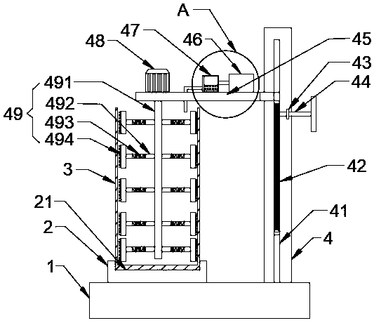 Lifting honey barrel cleaning device