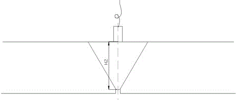 Method for detecting incomplete root penetration of butt weld of thick-walled pipe in ferrite