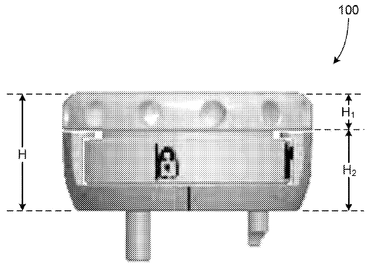 Lateral entry insert for cup trial