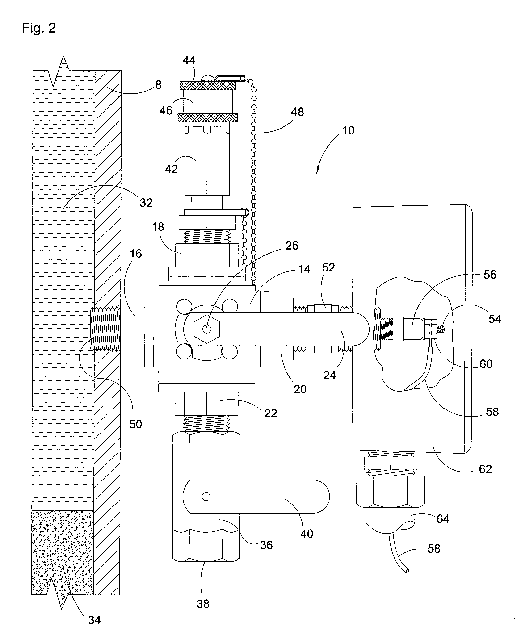 Electric conductivity water probe