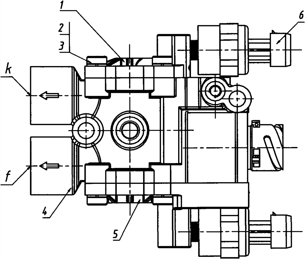Bridge wheel valve assembly of central inflation and deflation system of automobile tyres