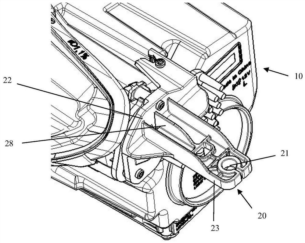 Automobile lamp mounting foot structure