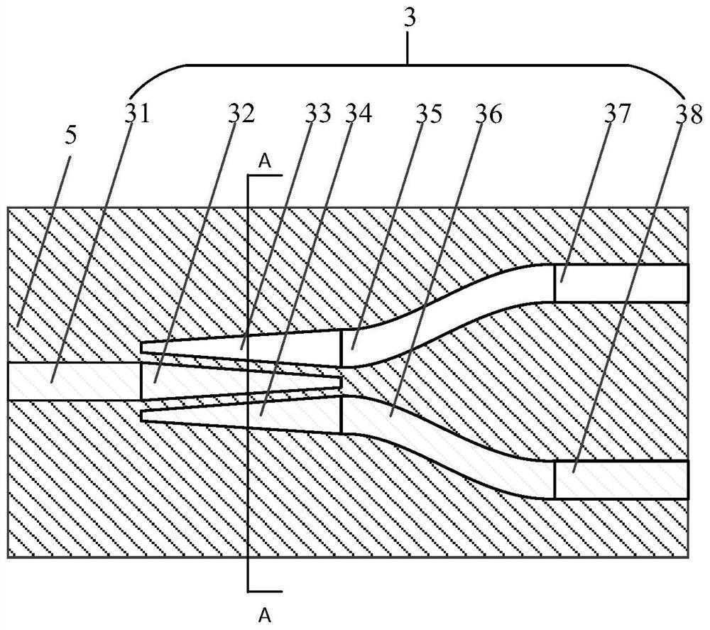 Ultra-wideband beam splitting and combining device