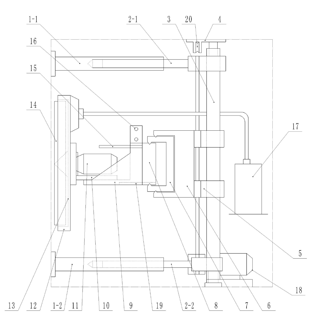 Rail-mounted millstone pasting machine