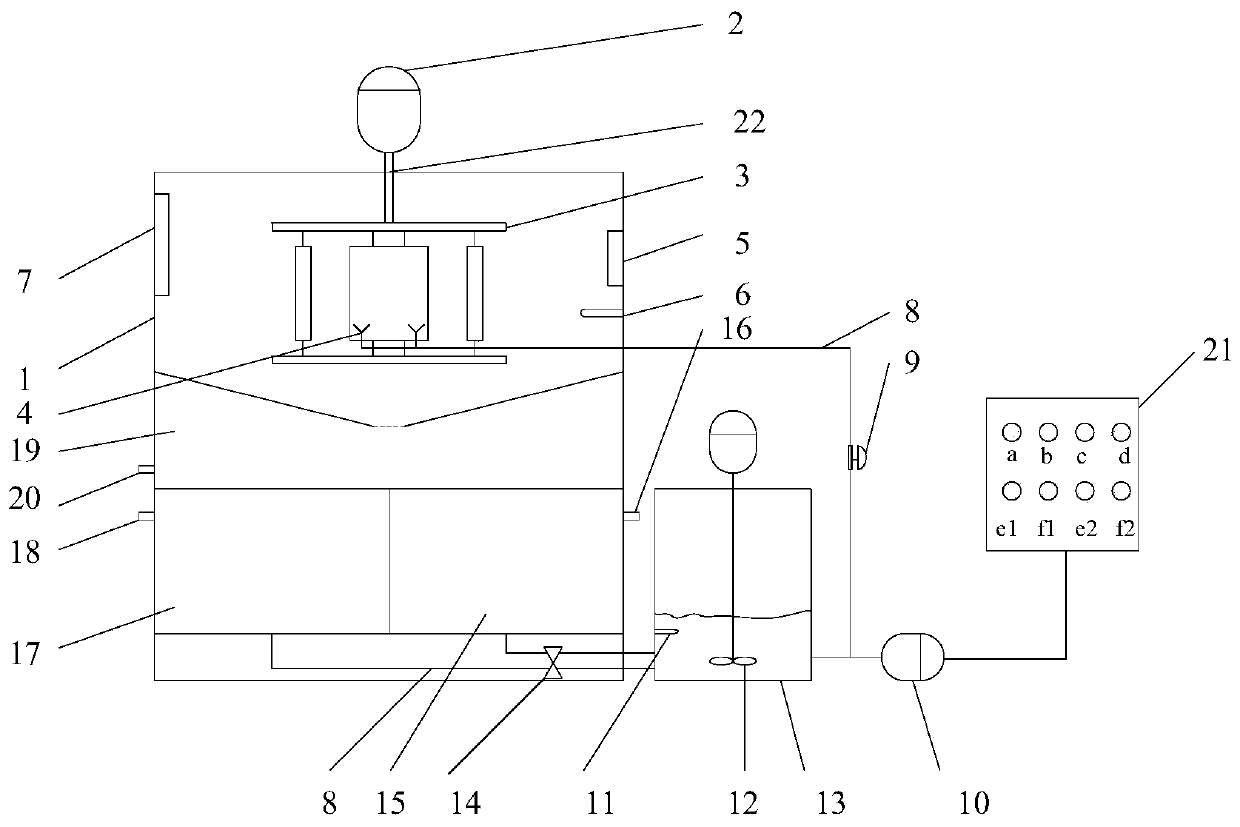 A test device and method for simulating the corrosion of steel materials in the environment of deicing agent