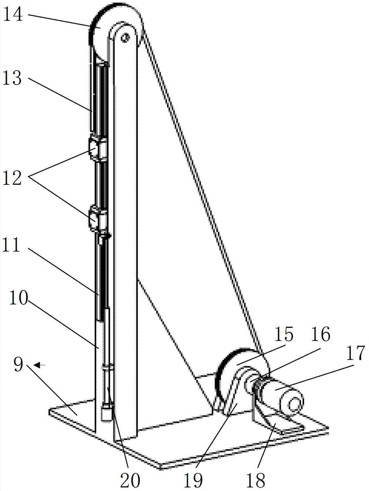 Single-leg impact control experiment platform for robot