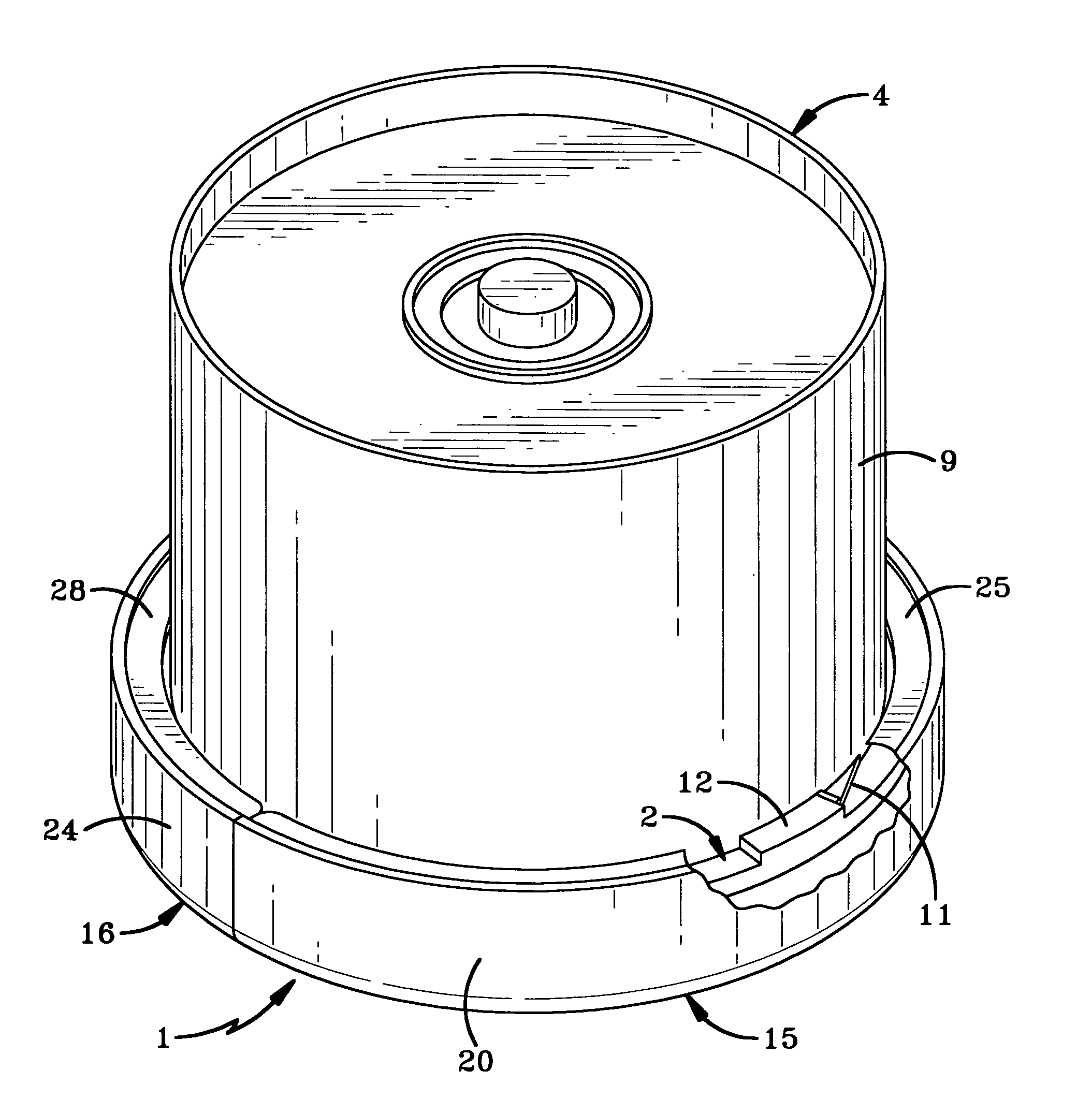 Security collar for media discs