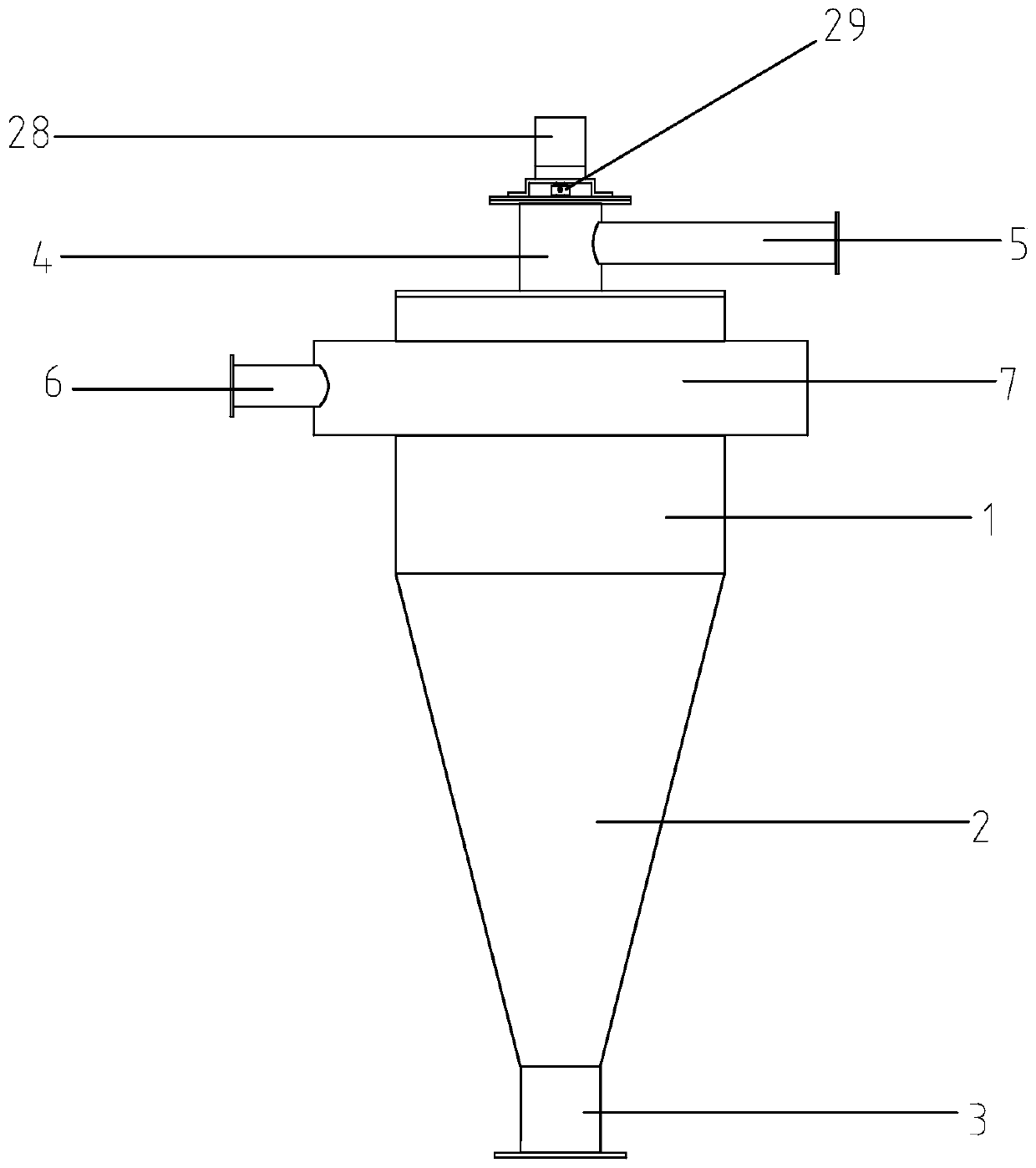 Wear-resistant hydraulic cyclone structure