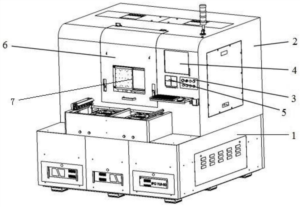 Bipolar plate laser hybrid welding equipment for hydrogen fuel cell