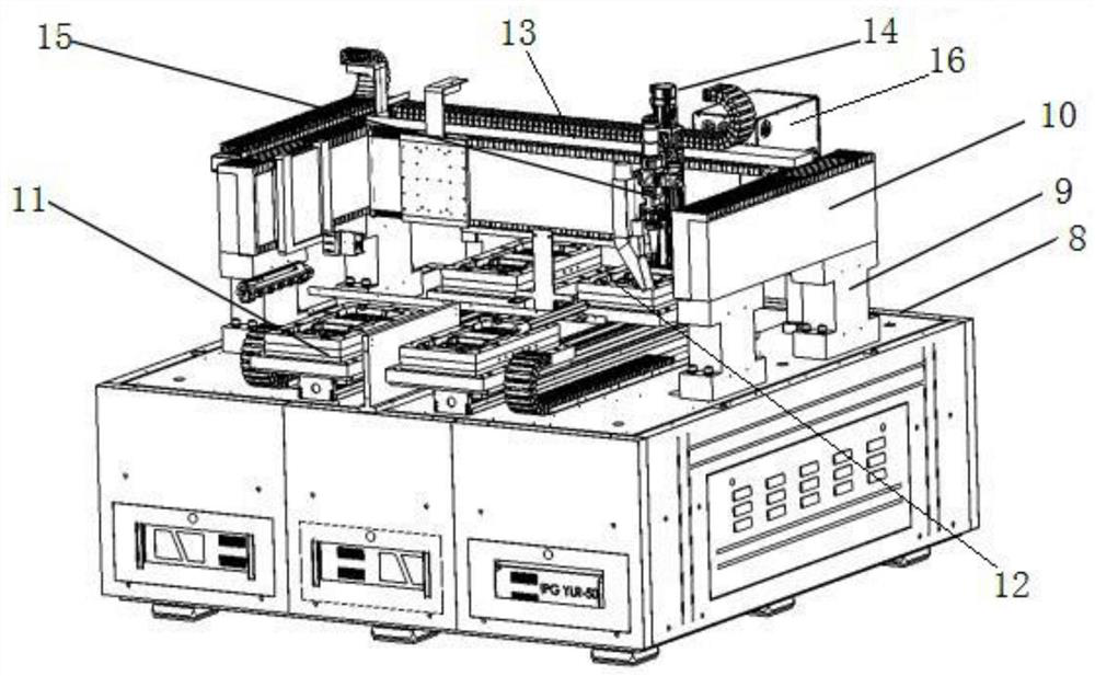 Bipolar plate laser hybrid welding equipment for hydrogen fuel cell