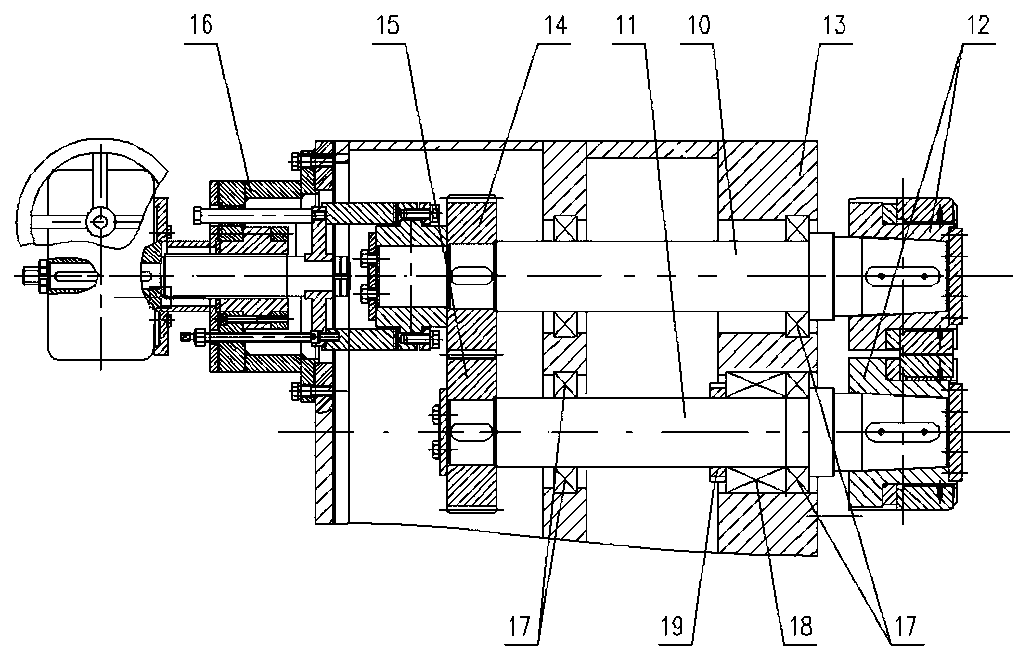 Axial micro adjusting method for side clearance of meshed cutter head of side crusher