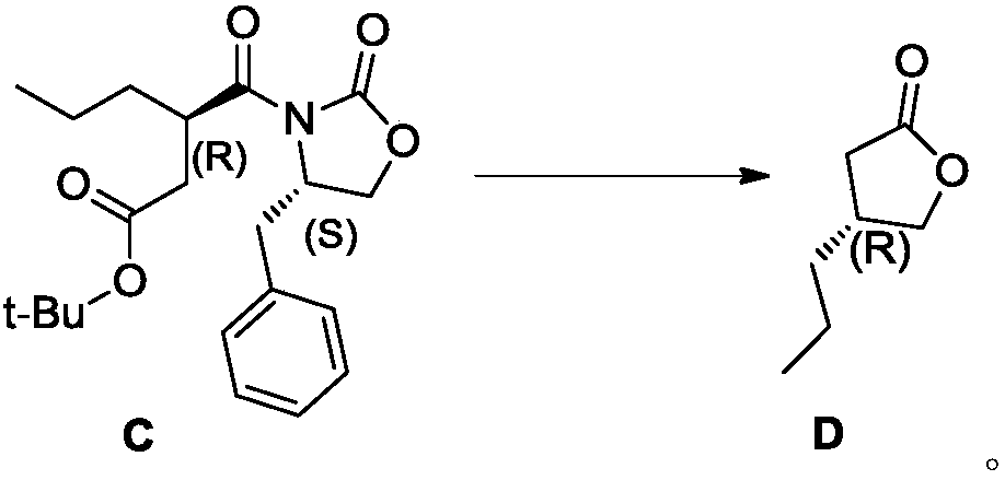 Preparation method of (R)-4-propyl-dihydrofuran-2-one