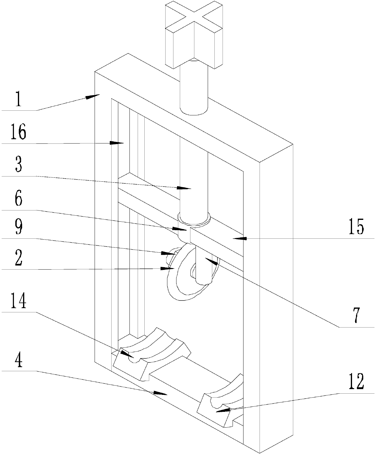 Device for improving stripping efficiency of cable for engineering