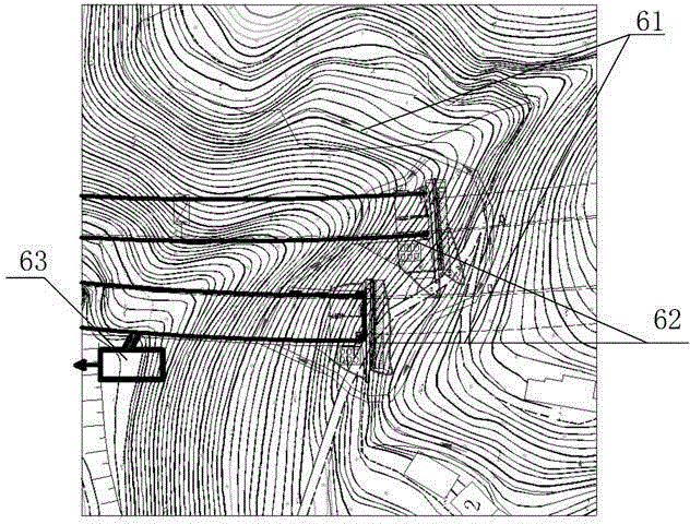 Tunnel fire-fighting system using slope surface flowing water as water source