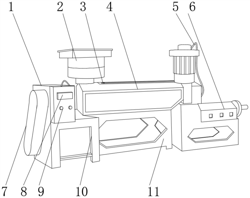 Quantitative discharging equipment for foamed plastic production