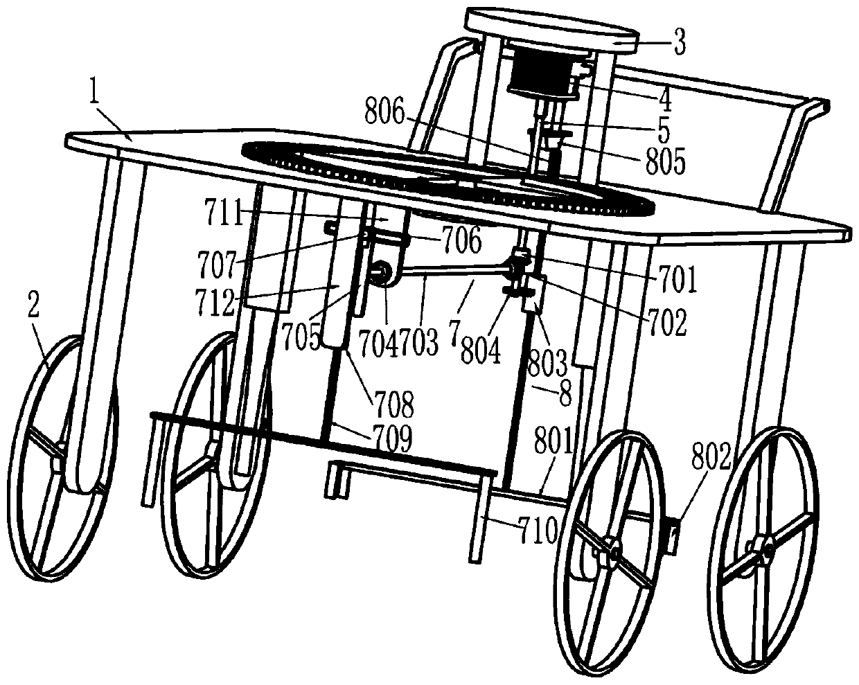 Chinese bulbous onion planting device