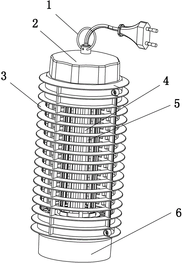 Electric shock mosquito killer lamp system