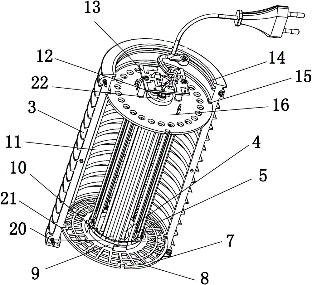 Electric shock mosquito killer lamp system