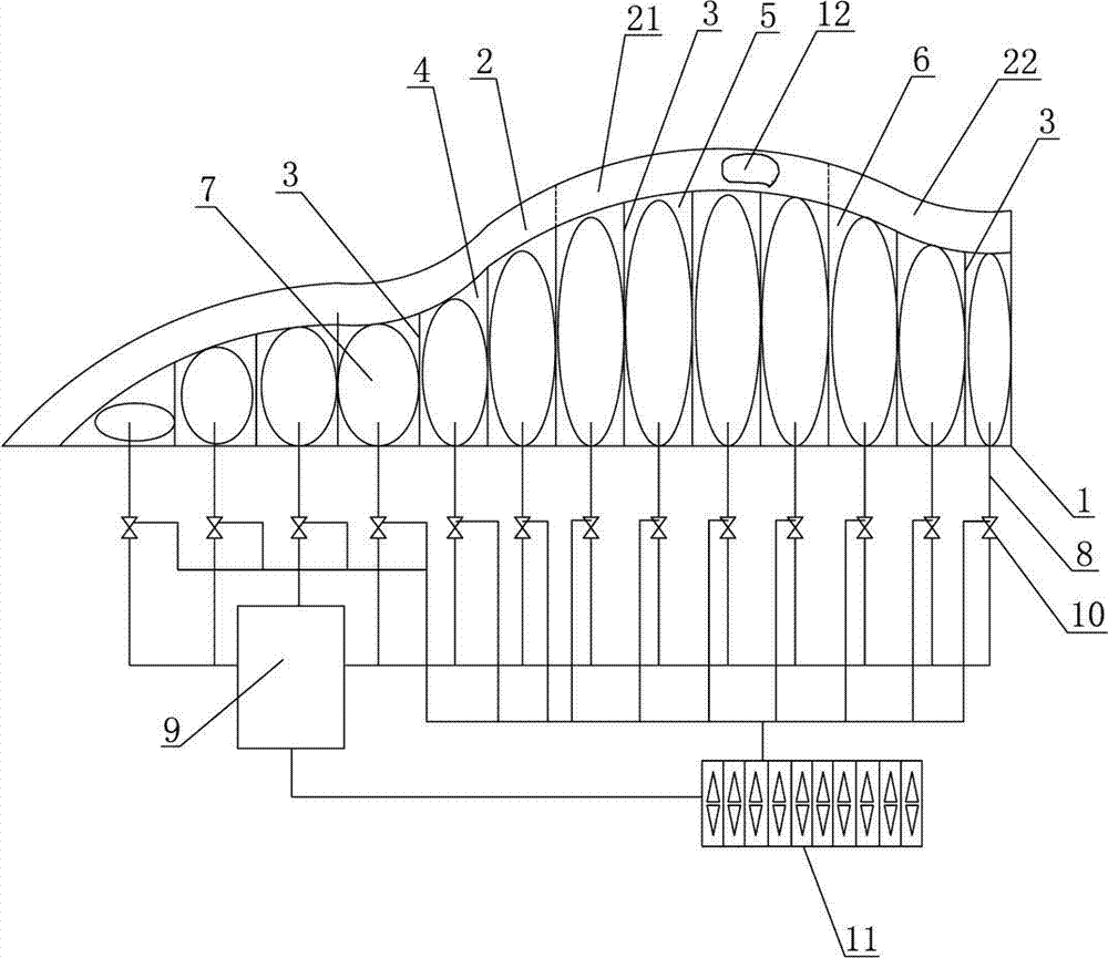 Self-service type individualized body position adjusting pillow