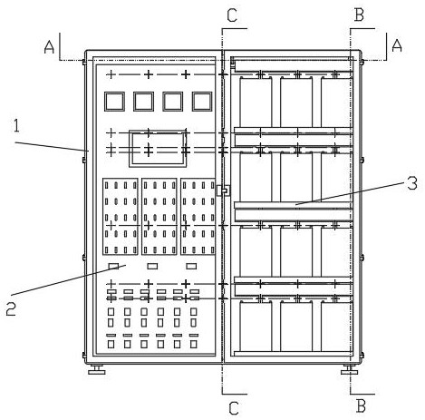 Direct current screen convenient for dust cleaning