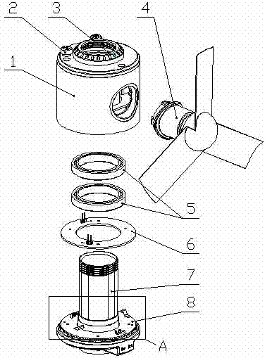 Fan rotating method and device of solar outdoor fan umbrella