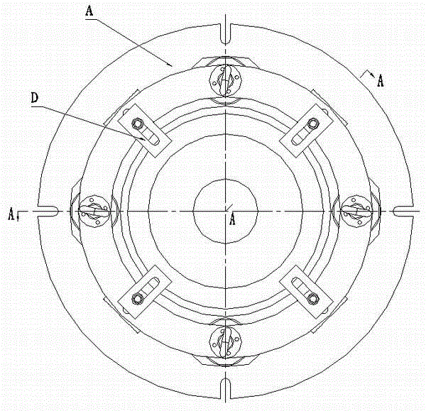 Conical radome machining and fixing fixture