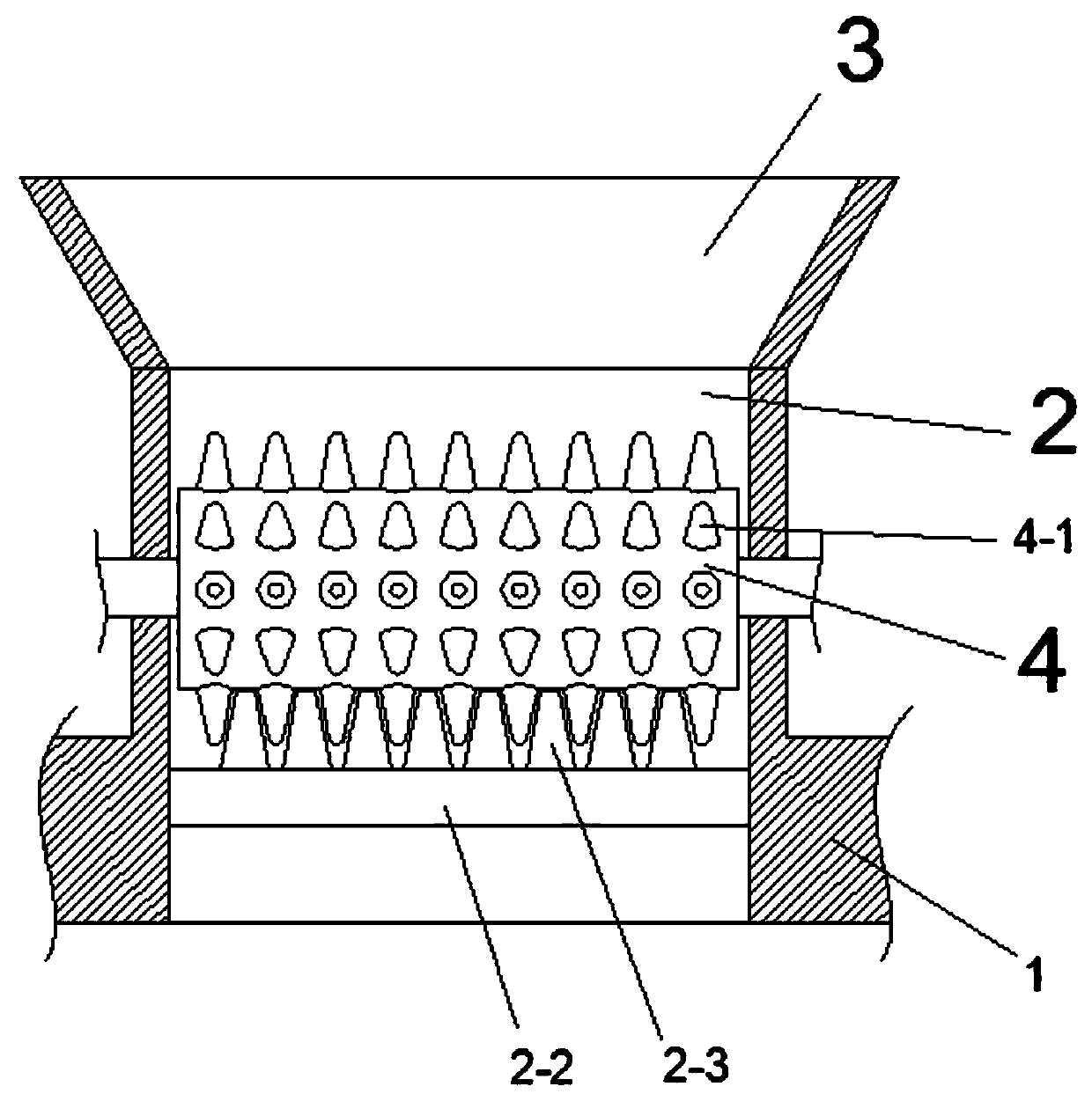 Flexible crushing equipment for waste asphalt mixture