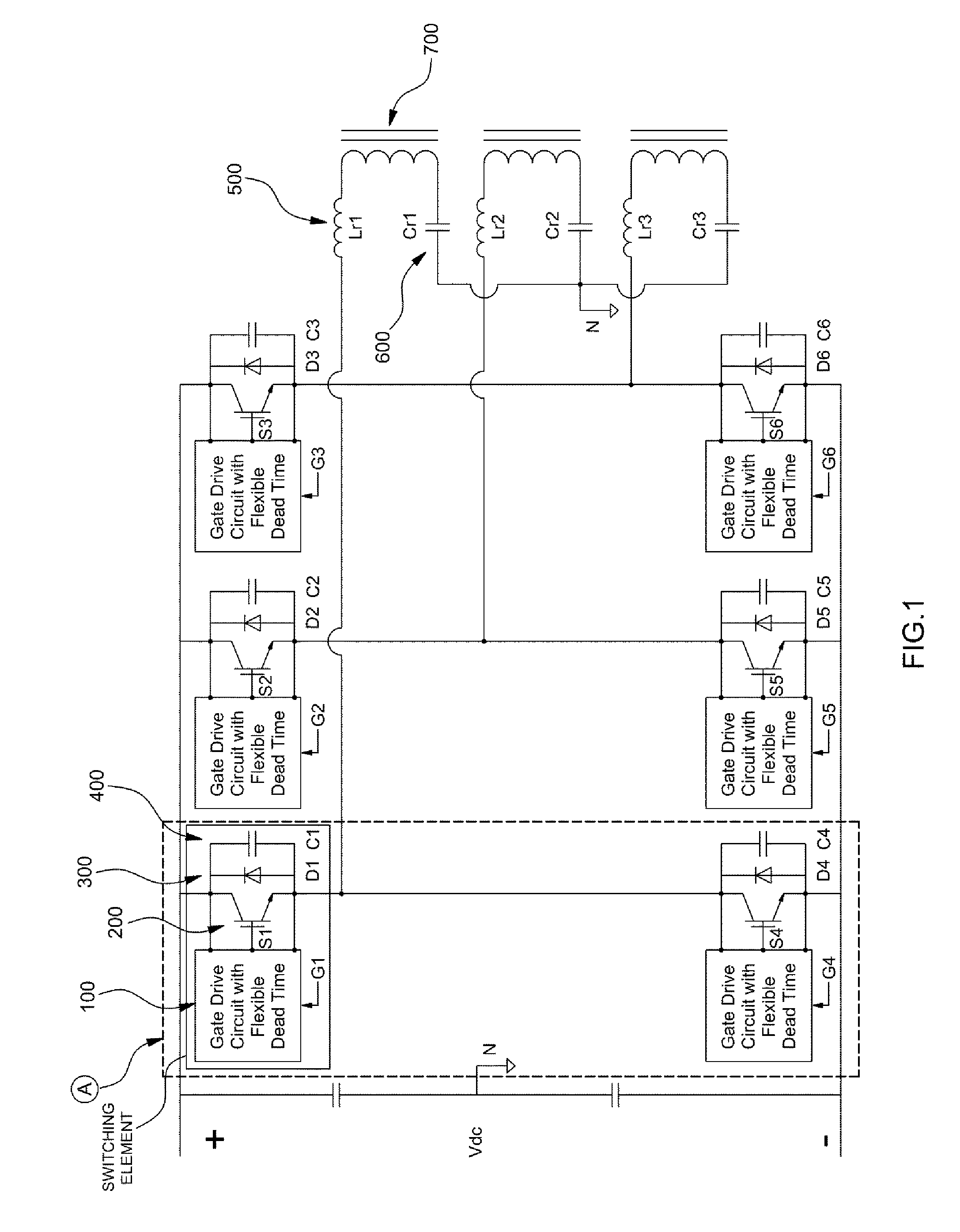 High precision DC to DC converter with wide load range and gate drive circuit for use therein