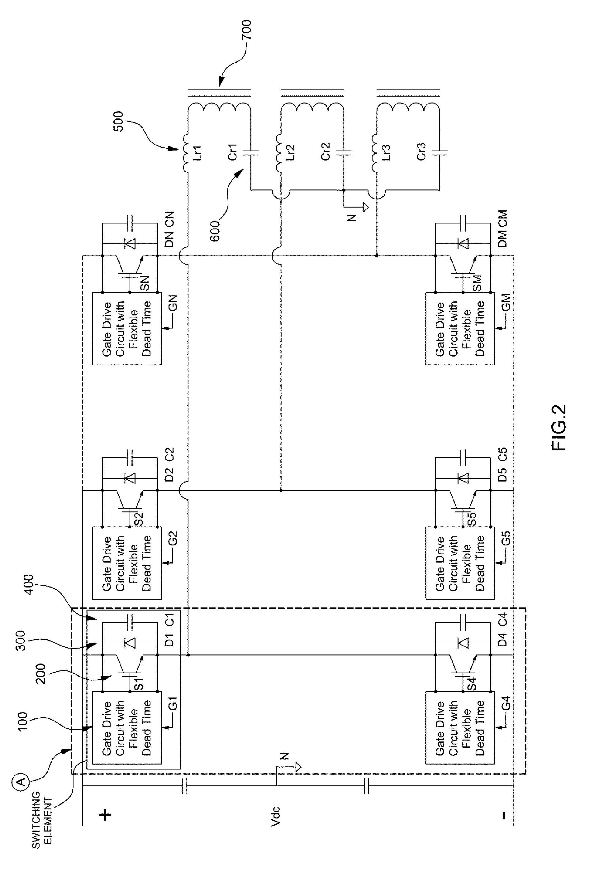 High precision DC to DC converter with wide load range and gate drive circuit for use therein